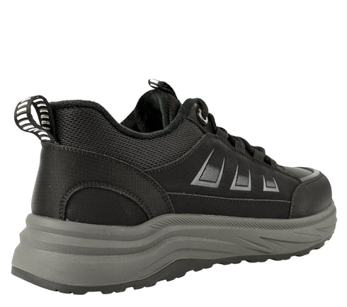 Ghete sport, barbati, GALLOP, E90002, negru, piele naturala