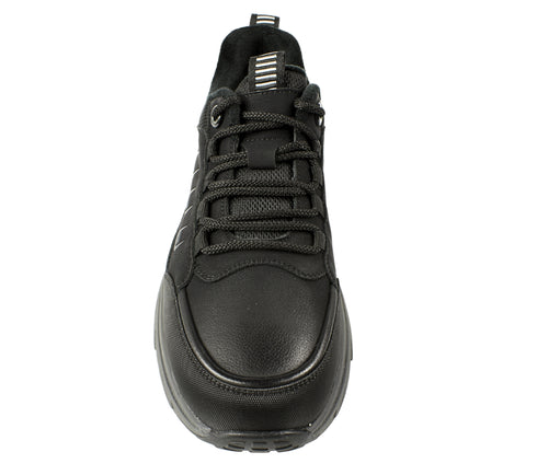 Ghete sport, barbati, GALLOP, E90002, negru, piele naturala