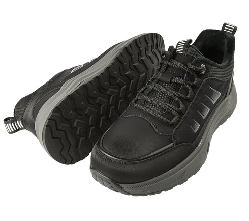 Ghete sport, barbati, GALLOP, E90002, negru, piele naturala