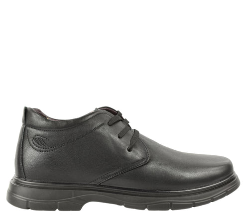 Ghete elegante, barbati, MELS, 133M98 negru, piele naturala