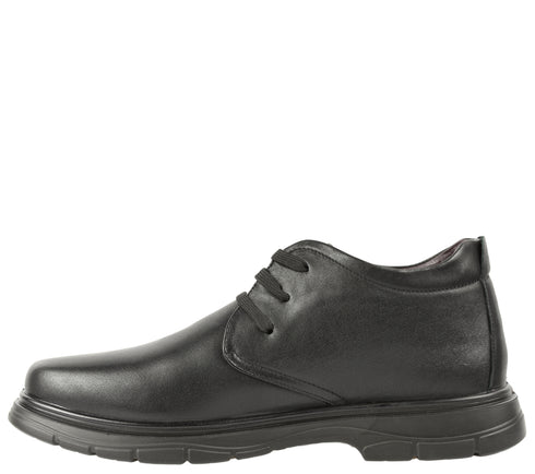 Ghete elegante, barbati, MELS, 133M98 negru, piele naturala