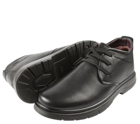 Ghete elegante, barbati, MELS, 133M98 negru, piele naturala