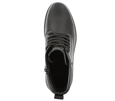 Ghete casual, barbati, MELS, WM9913 negru, piele naturala