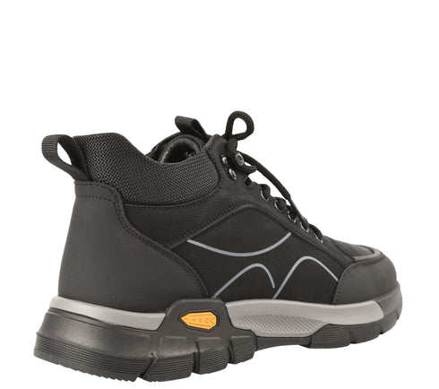 Ghete sport, barbati, GALLOP, E90003, negru, piele naturala