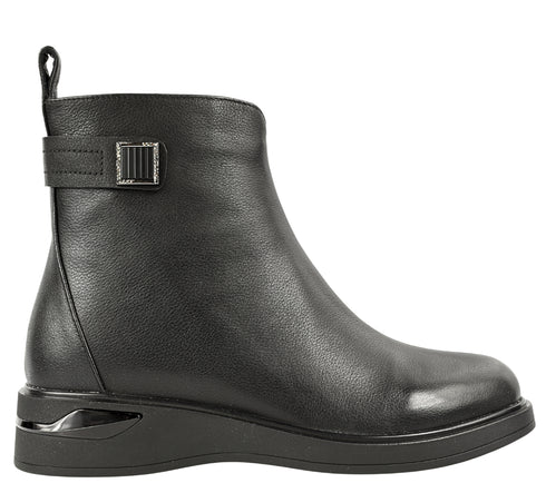 Ghete elegante, dama, EPICA, JY70016A negru, piele naturala