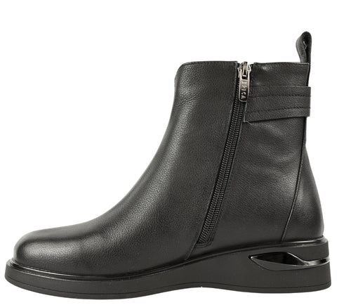 Ghete elegante, dama, EPICA, JY70016A negru, piele naturala