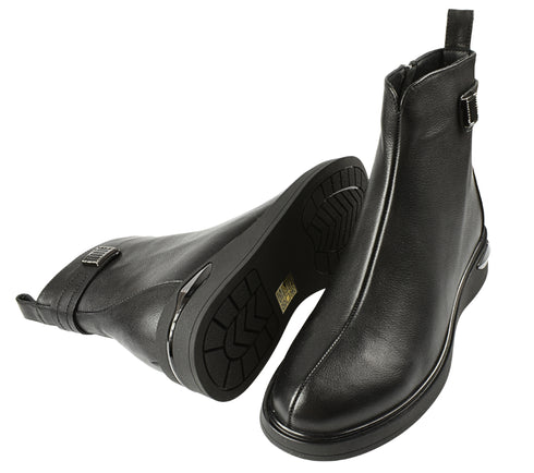 Ghete elegante, dama, EPICA, JY70016A negru, piele naturala