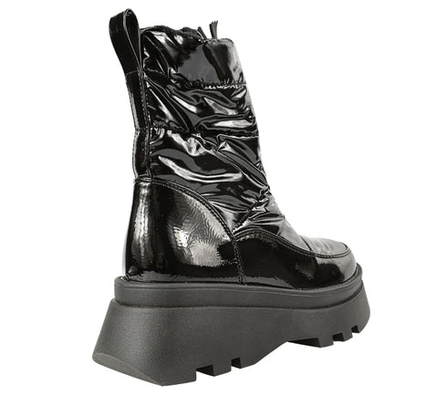 Ghete casual, dama, FEELING, 9917 negru, piele ecologica