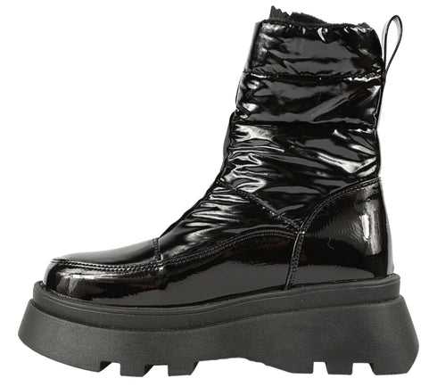 Ghete casual, dama, FEELING, 9917 negru, piele ecologica