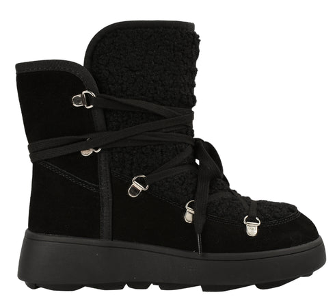 Ghete casual, dama, FRANCO GERARDO, 1395-31E negru, piele intoarsa