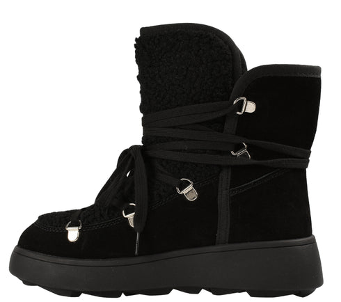 Ghete casual, dama, FRANCO GERARDO, 1395-31E negru, piele intoarsa