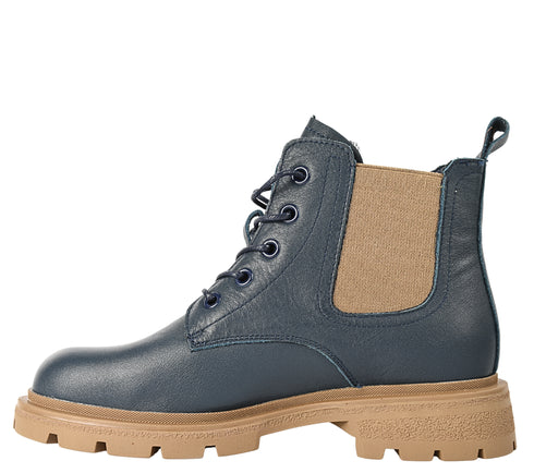 Ghete casual, dama, FORMAZIONE, 50050 bleumarin, piele naturala