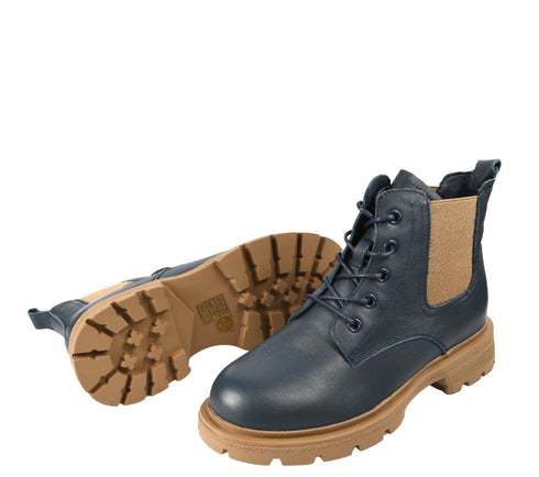 Ghete casual, dama, FORMAZIONE, 50050 bleumarin, piele naturala