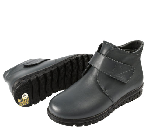 Ghete casual, dama, GALLOP, 58027-1 gri, piele naturala