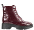 Ghete casual, dama, STEPHANO, 65561 bordo, piele lacuita