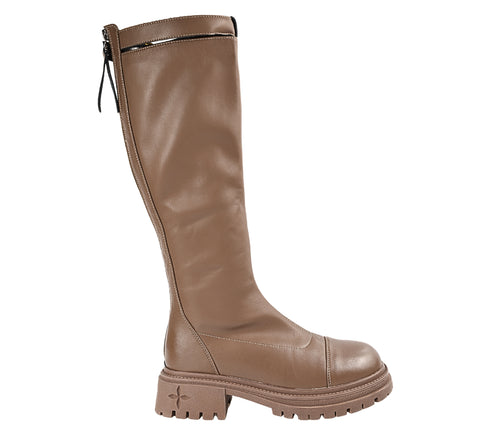 Cizme casual, dama, FORMAZIONE, 8035 bej, piele naturala