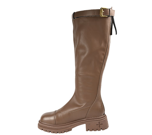 Cizme casual, dama, FORMAZIONE, 8035 bej, piele naturala