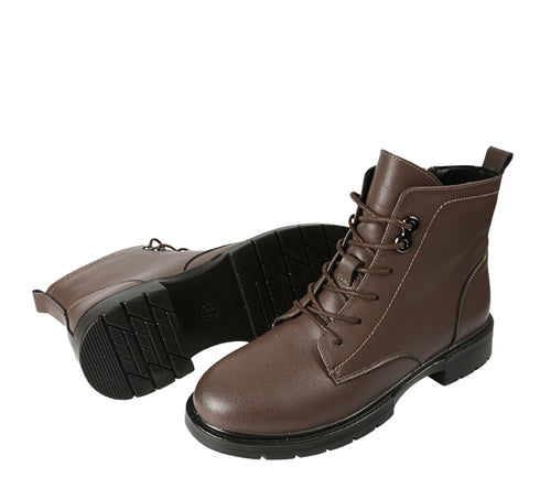 Ghete casual, dama, FORMAZIONE, 8301-22 maro, piele naturala