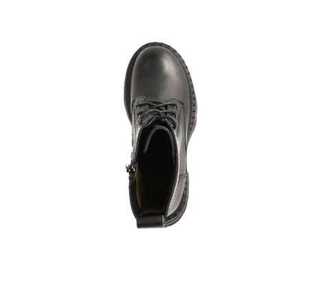 Ghete casual, dama, STEPHANO, D39922E negru, piele naturala