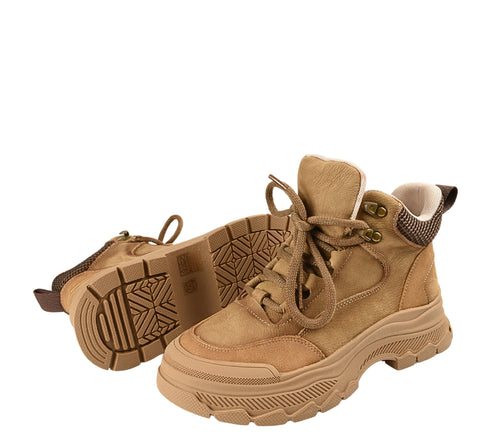 Ghete casual, dama, FORMAZIONE 8110, maro, piele naturala