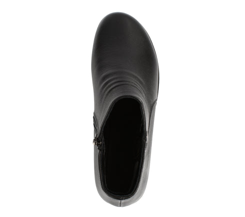 Ghete casual, dama, FORMAZIONE, 6577-128 negru, piele naturala