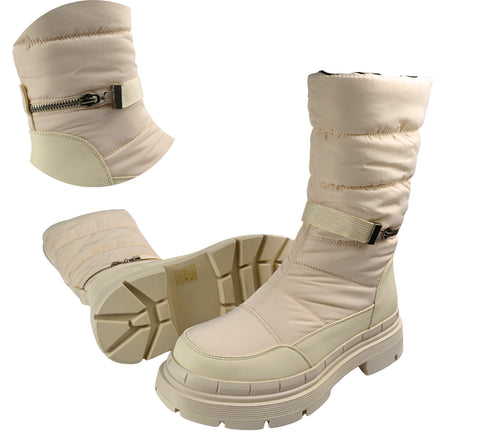 Ghete casual, dama, FRANCO GERARDO, X133 bej, textil