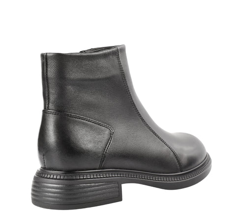 Ghete casual, dama, FORMAZIONE, 515-6 negru, piele naturala