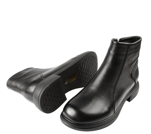 Ghete casual, dama, FORMAZIONE, 515-6 negru, piele naturala