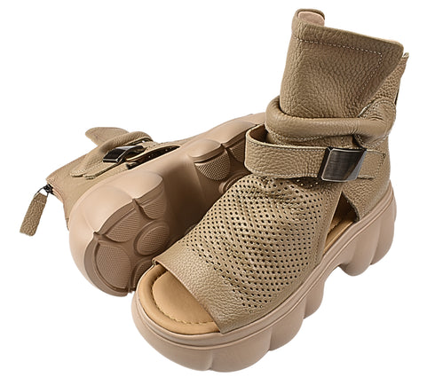 Ghete sport, dama, PASS COLLECTION, LY60006B bej, piele naturala