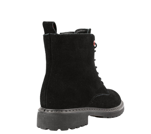 Ghete casual, dama, FORMAZIONE, 3918H05 negru, piele intoarsa