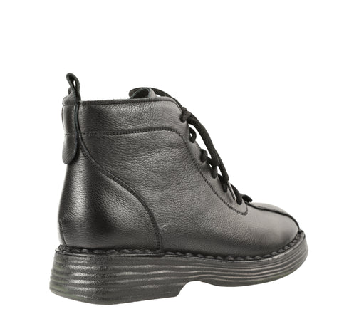 Ghete casual, dama, FORMAZIONE, 3760 negru, piele naturala