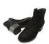 Ghete casual, dama, FORMAZIONE, E0250-14 negru, piele intoarsa, cu toc