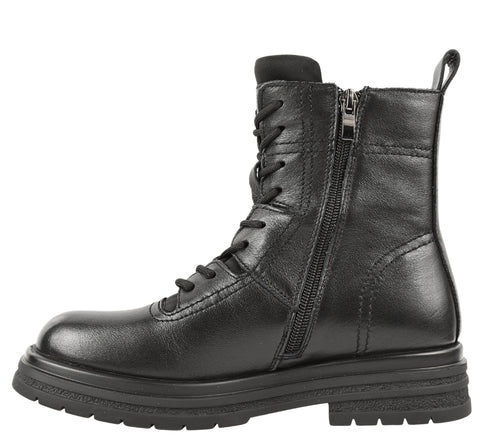 Ghete casual, dama, FORMAZIONE, 20291 negru, piele naturala