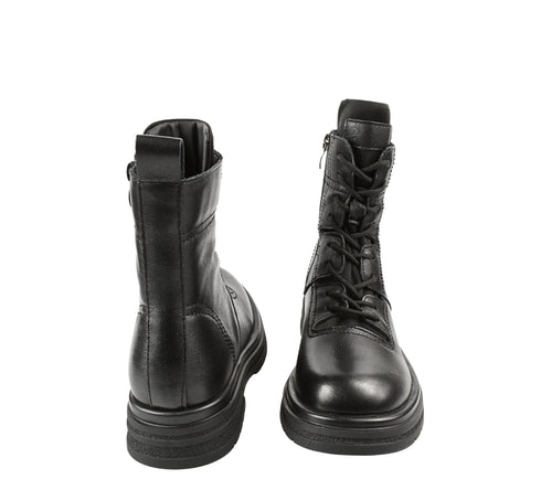 Ghete casual, dama, FORMAZIONE, 20291 negru, piele naturala