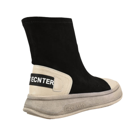 Ghete sport, dama, FORMAZIONE, 202 negru, piele intoarsa