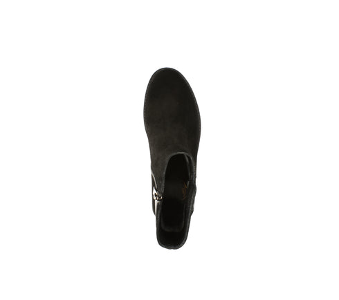 Ghete casual, dama, FORMAZIONE, R52131-35 negru, piele intoarsa