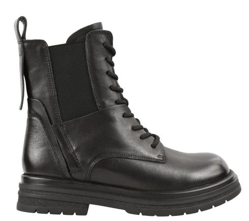 Ghete casual, dama, FORMAZIONE, 20292 negru, piele naturala