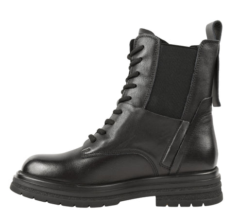 Ghete casual, dama, FORMAZIONE, 20292 negru, piele naturala