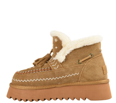 Ghete sport, dama, ANNA VIOTTI, D113-4, maro, piele intoarsa