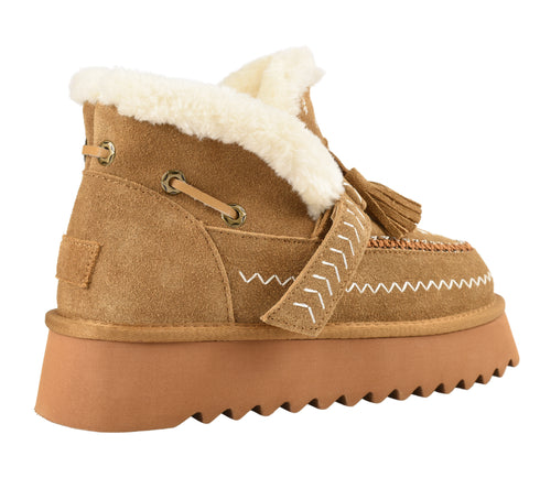 Ghete sport, dama, ANNA VIOTTI, D113-4, maro, piele intoarsa