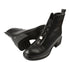 Ghete casual, dama, ANNA VIOTTI, D106-F11239 negru, piele naturala, cu toc