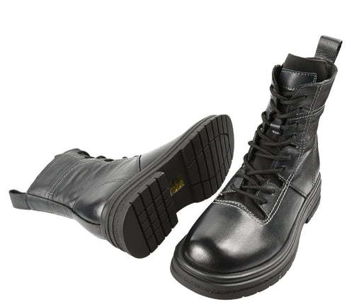 Ghete casual, dama, FORMAZIONE, 20291 bleumarin, piele naturala