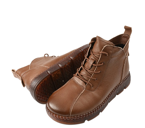 Ghete casual, dama, FORMAZIONE, 5512 maro, piele naturala