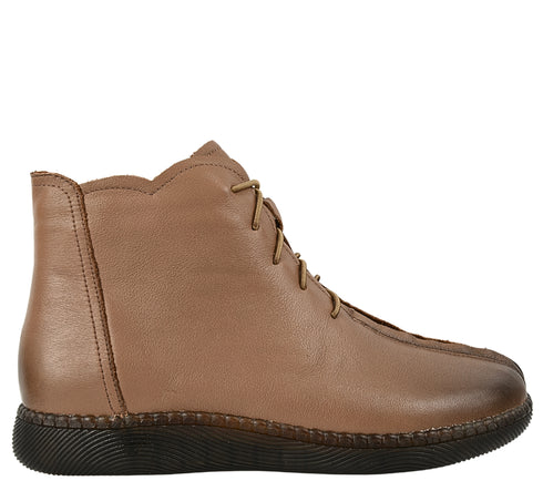 Ghete casual, dama, FORMAZIONE, 9580, bej, piele naturala