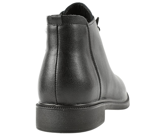 Ghete casual, dama, PASS COLLECTION, J930001A negru, piele naturala