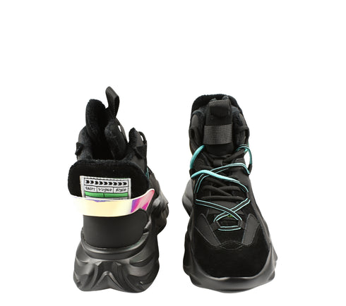 Ghete casual, dama, FORMAZIONE, 5057 negru, piele naturala