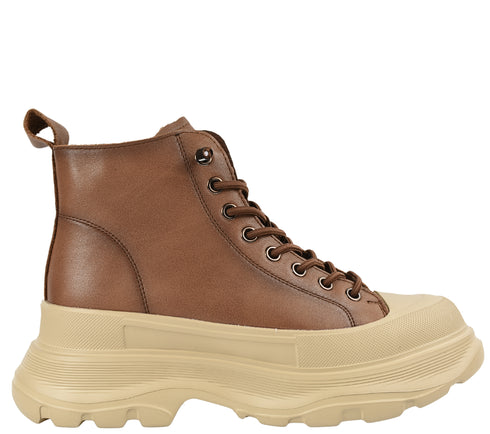 Ghete sport, dama, FRANCO GERARDO, 66081 maro, piele naturala