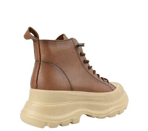 Ghete sport, dama, FRANCO GERARDO, 66081 maro, piele naturala