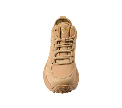 Ghete casual, dama, FRANCO GERARDO 6682-2, nude, piele naturala