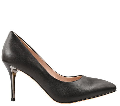 Pantofi eleganti, dama, EPICA, JI80023B negru, piele naturala, toc